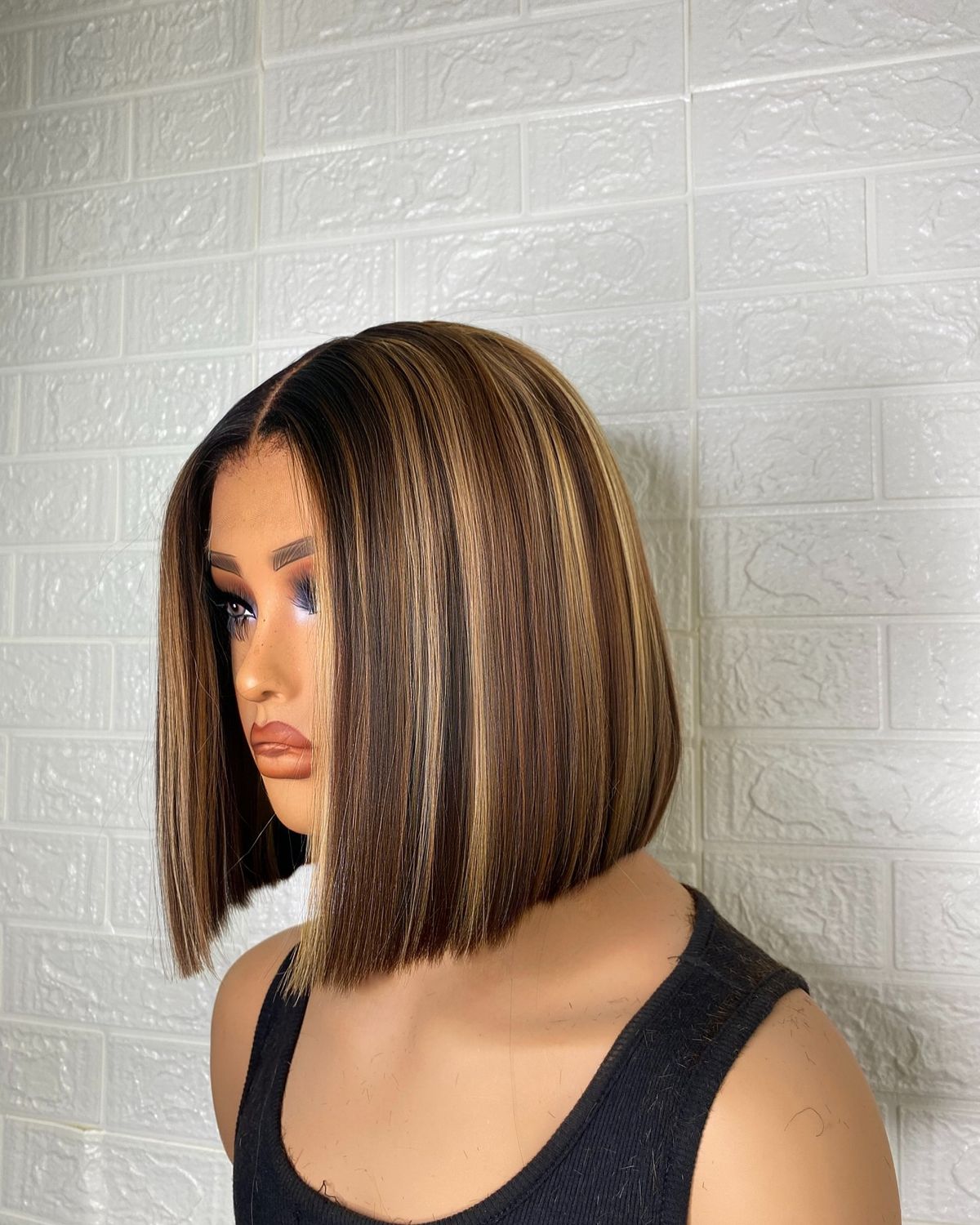 Emma SDD Bone Straight Bob Glueless Wigs Vietnamese Hair Piano Color Bob Wig