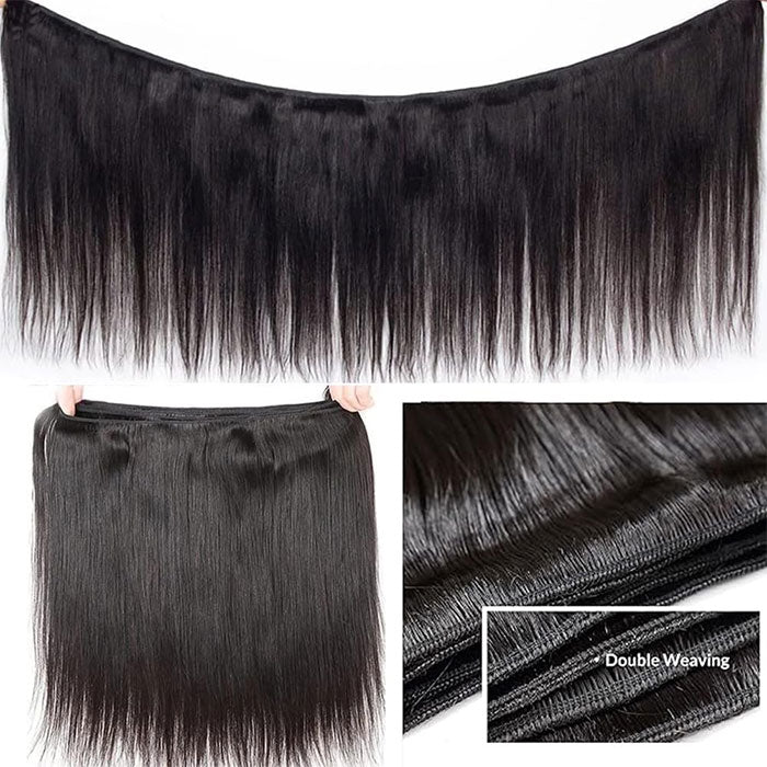 Emma 2 Bundles Deals Striaght Virgin Human Hair Weave Extensions