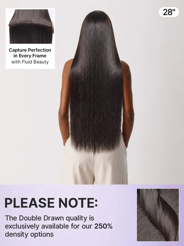 EMMA Glueless Comfort Wig 250% Density Straight with 13x4 Closure Lace Wig Pre Plucked Glueless 5x5 Wig Virgin Human Hair