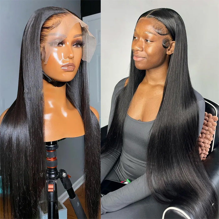 Emma 360 Lace Frontal Wig Pre Plucked Straight Virgin Human Hair