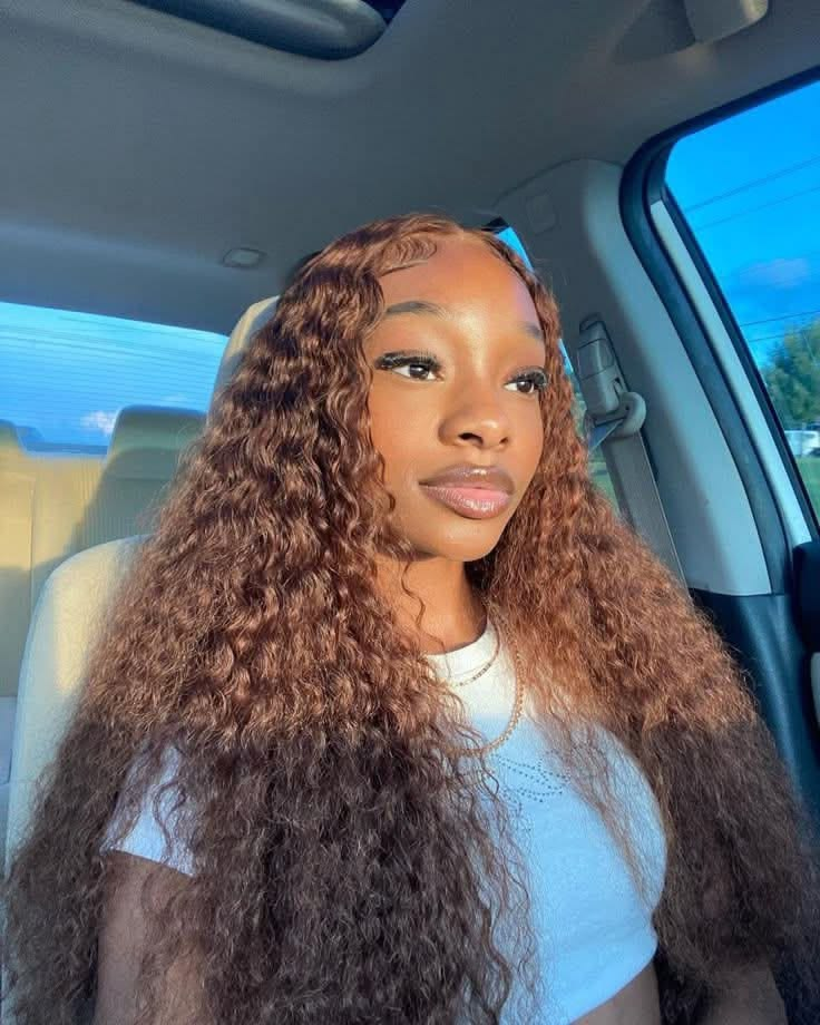 EMMA 220% Density Double Drawn Water Wave With 13x4 Frontal Lace Bob Wig Virgin Human Hair Dark Chocolate Brown Color