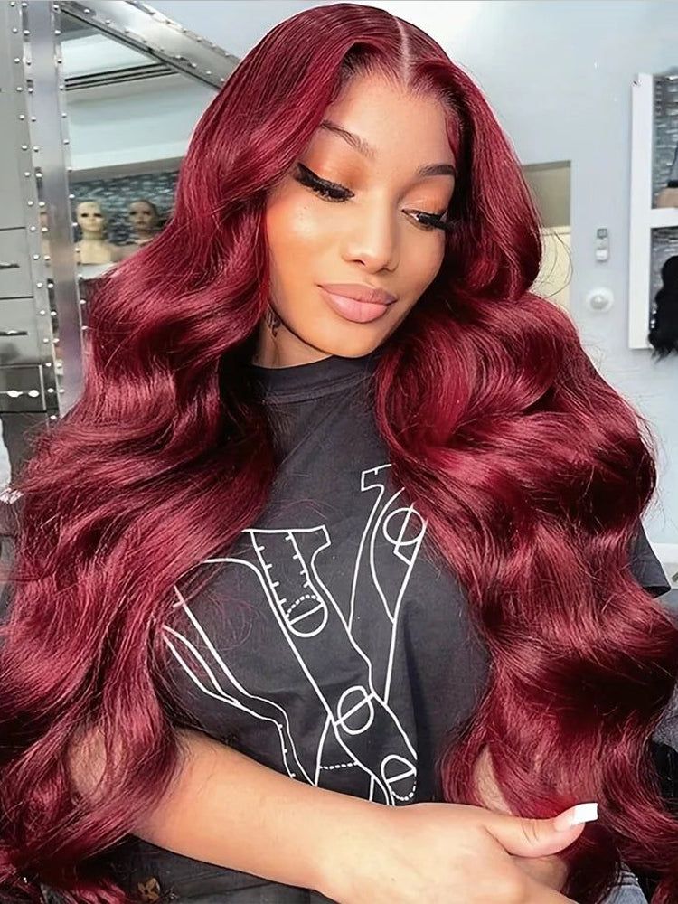 EMMA Glueless 13x4 Closure Lace Loose Body Wave 100% Human Hair Wig