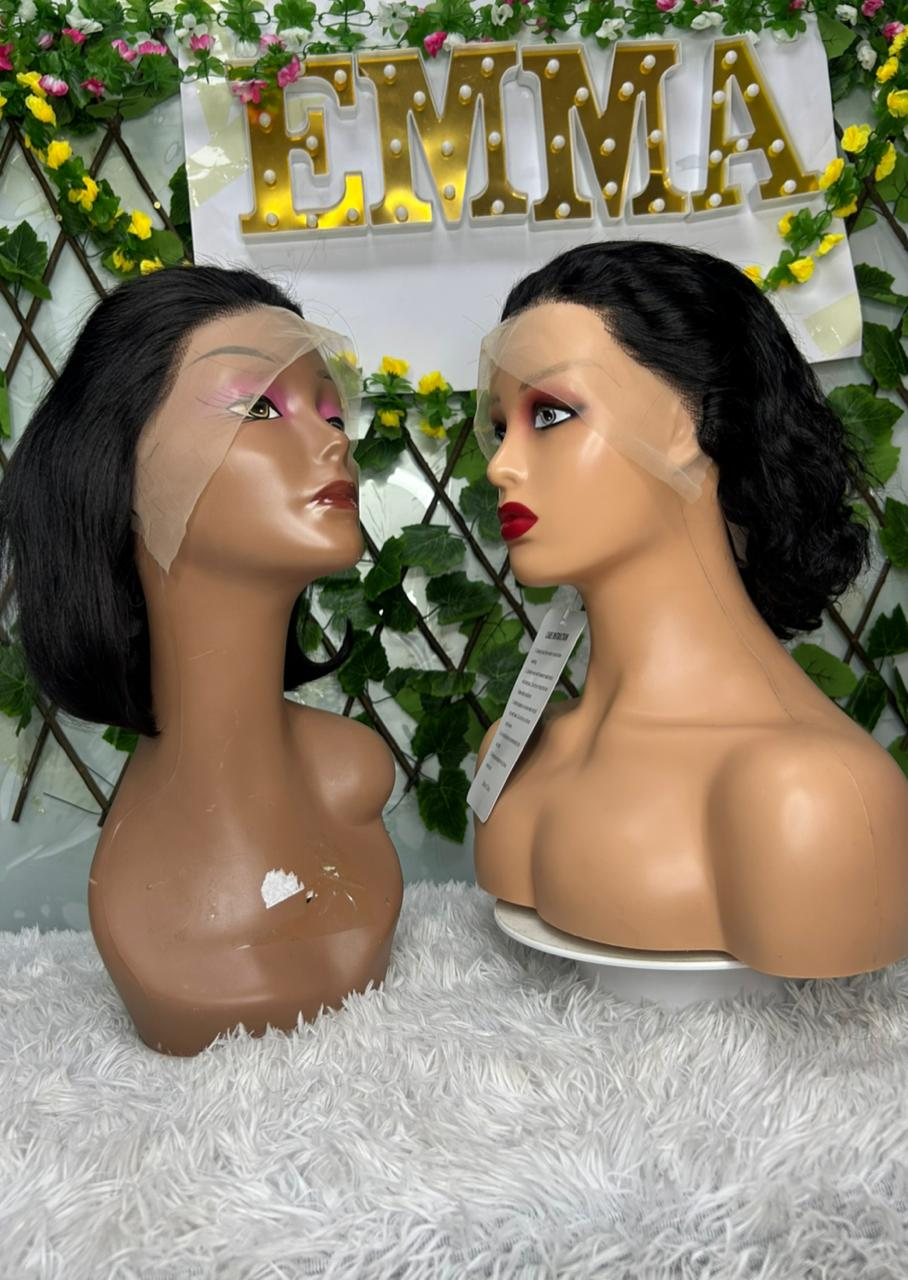Black Friday Combo Sale: 2 Pcs 8 inches Bob Wigs R650, plus the shipping fee R800 in total