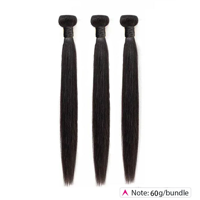 Emma 60Gram Straight Virgin Human Hair Bundles Extensions