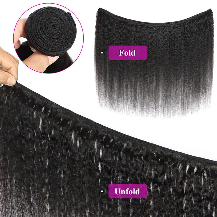 Emma 1 Bundle Deal Kinky Straight Virgin Human Hair Bundle Weave