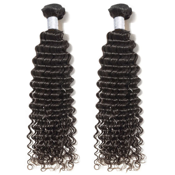 Emma 2 Bundles Deals Deep Wave Virgin Human Hair Bundles Weave