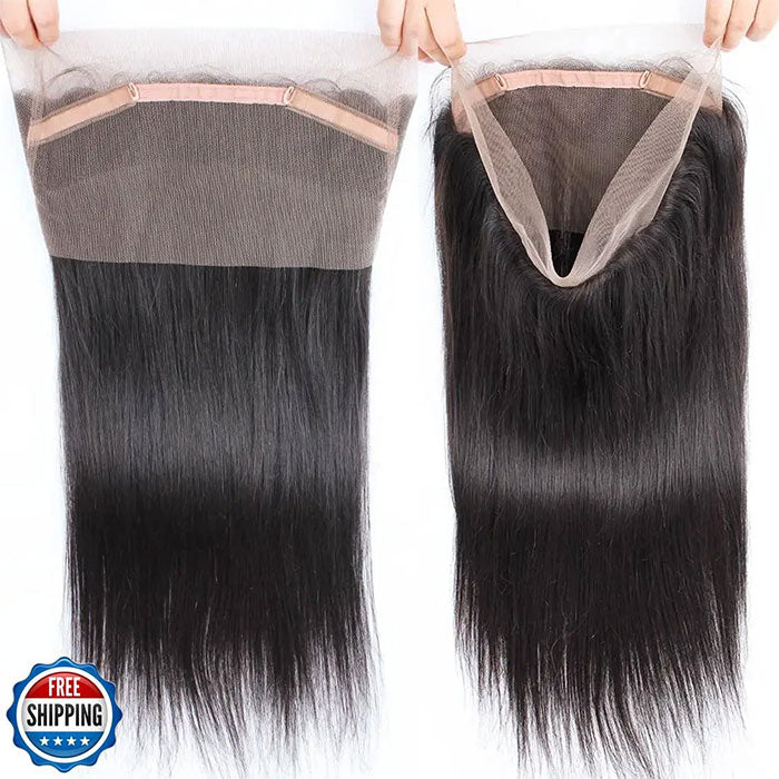 Emma 360 Lace Frontal Pre Plucked Silky Straight Virgin Human Hair