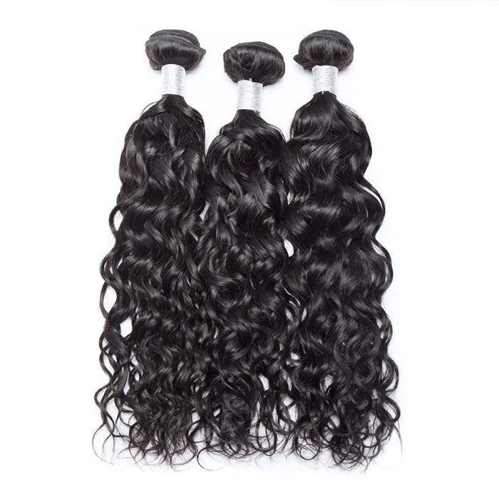 Emma 3 Bundles Deals Wet and Wavy Human Hair Extensions Water Wave