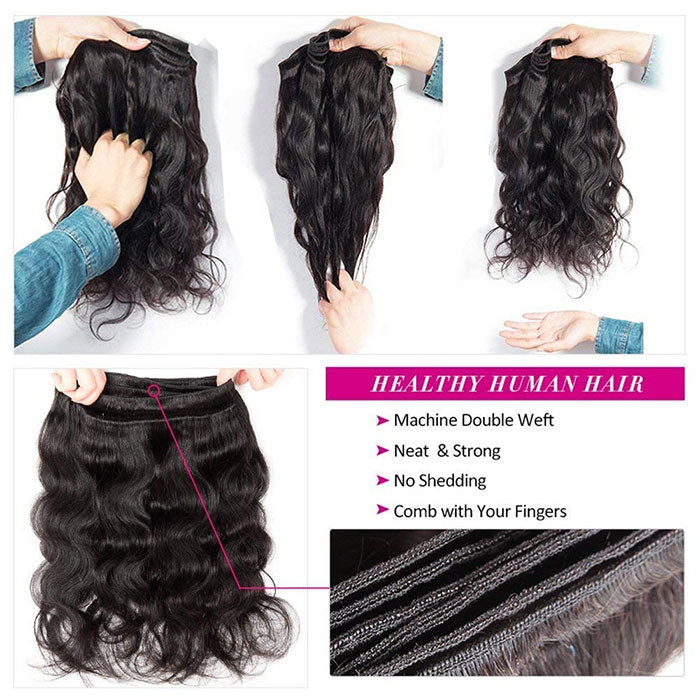 Emma 4 Bundles Deals Body Wave Virgin Human Hair Weave Extensions