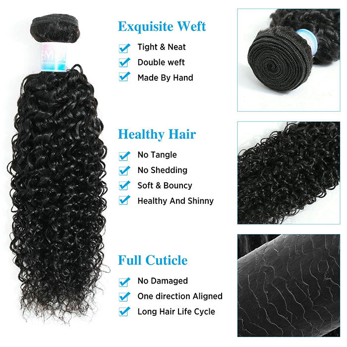 Emma 4 Bundles Deals Weave Extensions Jerry Curly Virgin Human Hair
