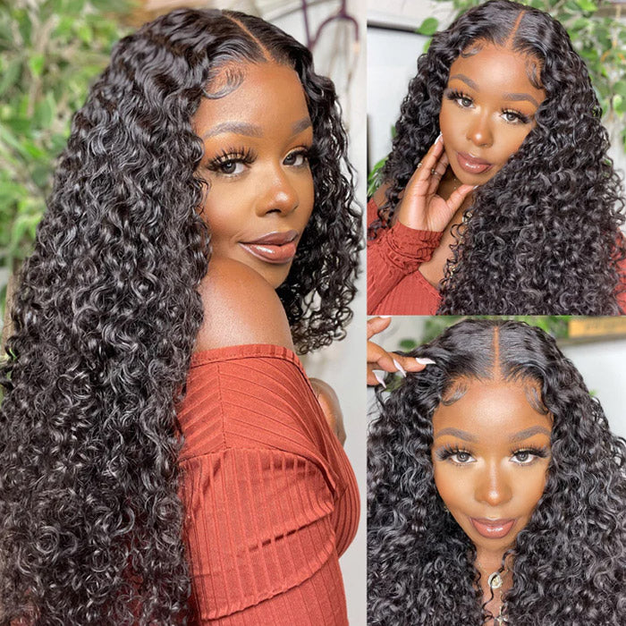 Emma 4x4 Transparent Lace Closure Wig Jerry Curly Virgin Human Hair