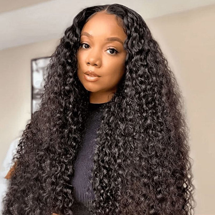 Emma 4x4 Transparent Lace Closure Wig Jerry Curly Virgin Human Hair