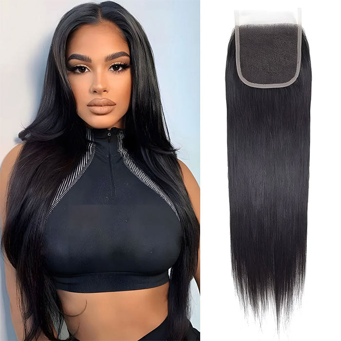 Emma 5x5 Lace Closure Silky Striaght Virgin Human Hair