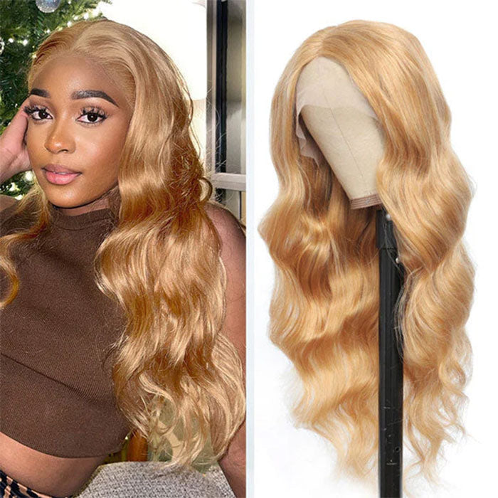 Emma Blonde Color 27 Human Hair 13x4 Lace Frontal Wig Body Wave