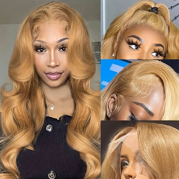 Emma Blonde Color 27 Human Hair 13x4 Lace Frontal Wig Body Wave