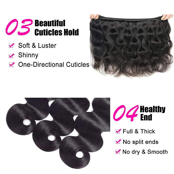 Emma Body Wave Virgin Human Hair Weave 3 Bundles Deals