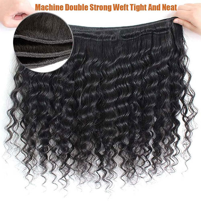 Emma Deep Wave 3 Bundles Deals Virgin Human Hair Extensions