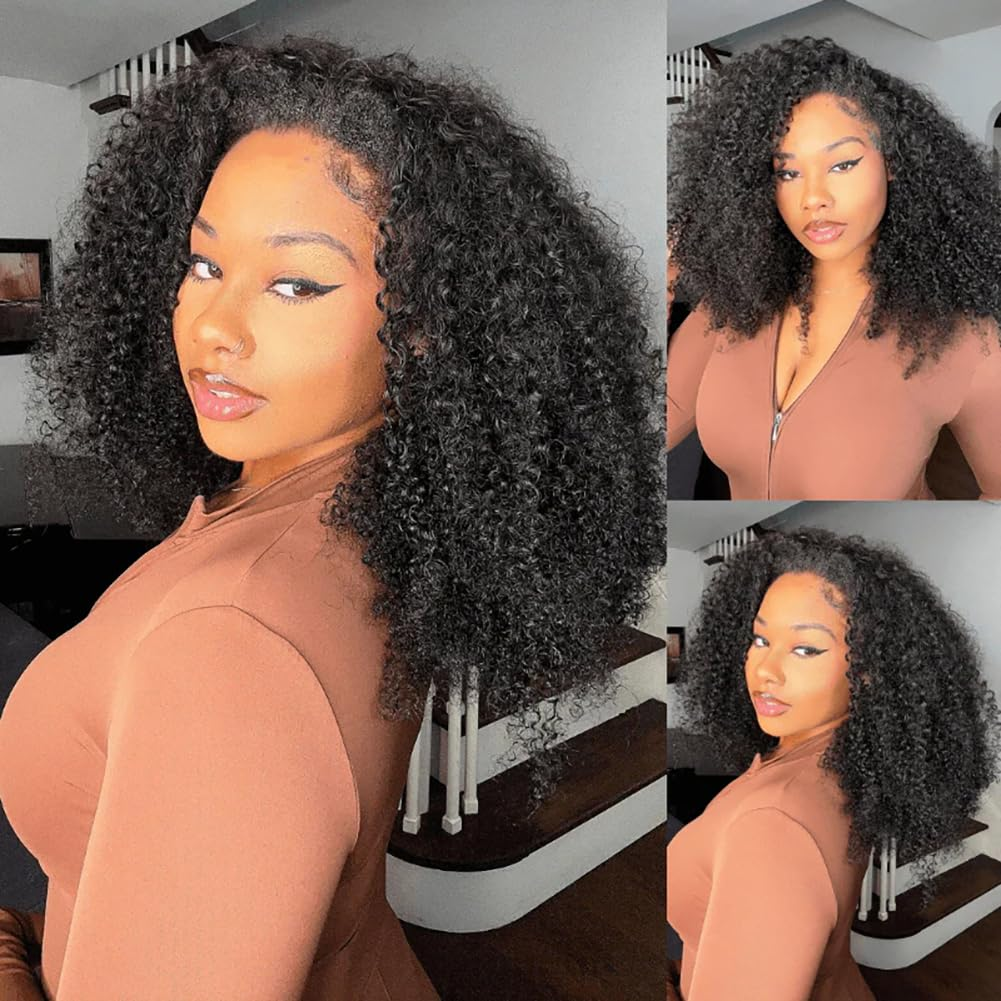 Emma Double Drawn Curly 13x4 Full Frontal Wig Human Hair SDD Curly Wig Pre Plucked