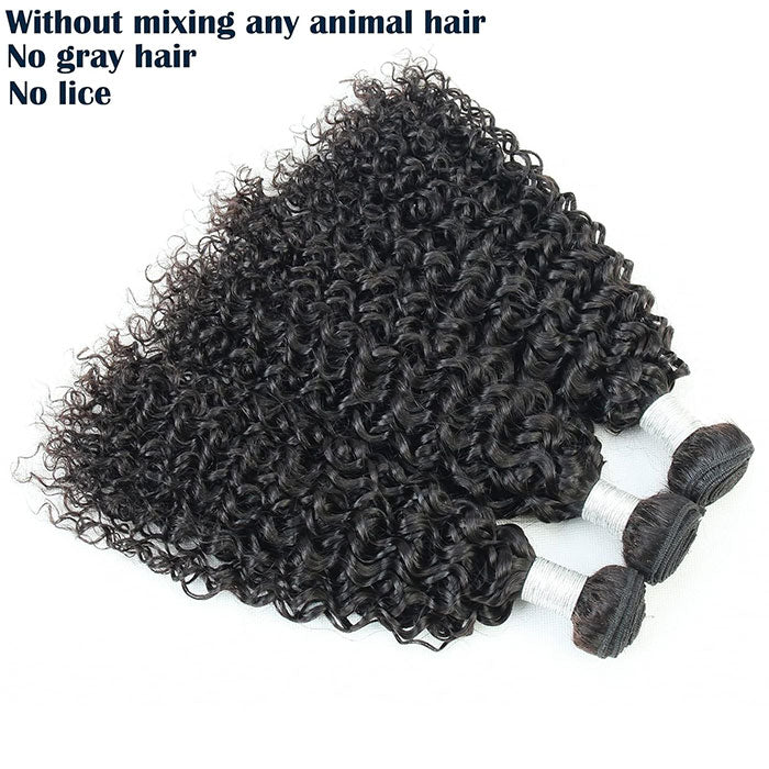 Emma Jerry Curly Virgin Human Hair Weave 3 Bundles Deals