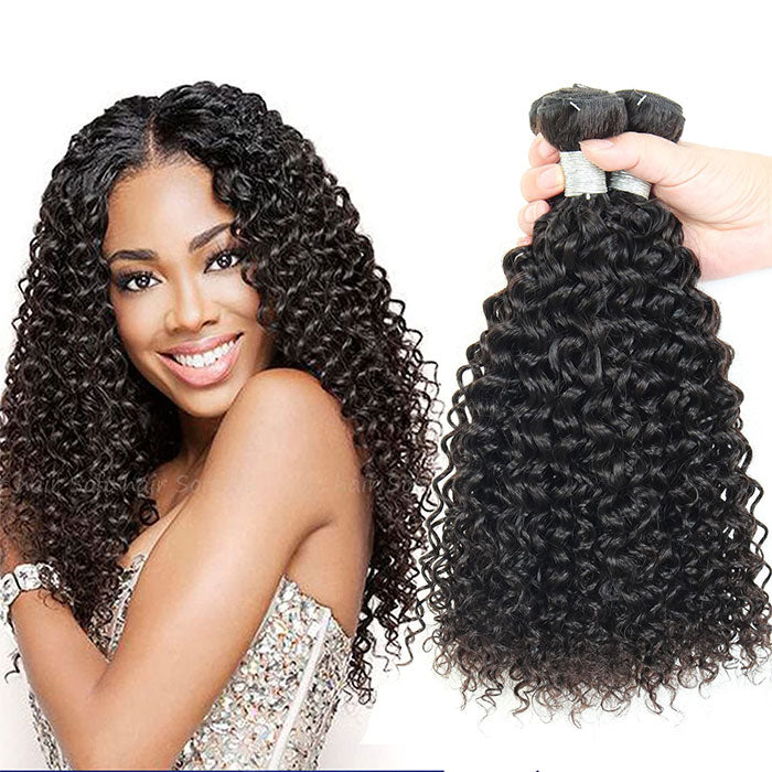 Emma Jerry Curly Virgin Human Hair Weave 3 Bundles Deals