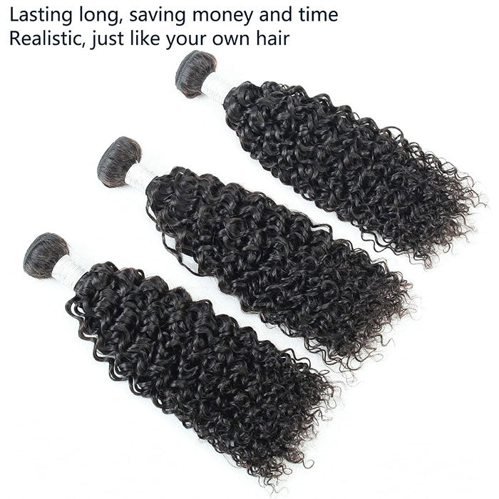 Emma Jerry Curly Virgin Human Hair Weave 3 Bundles Deals