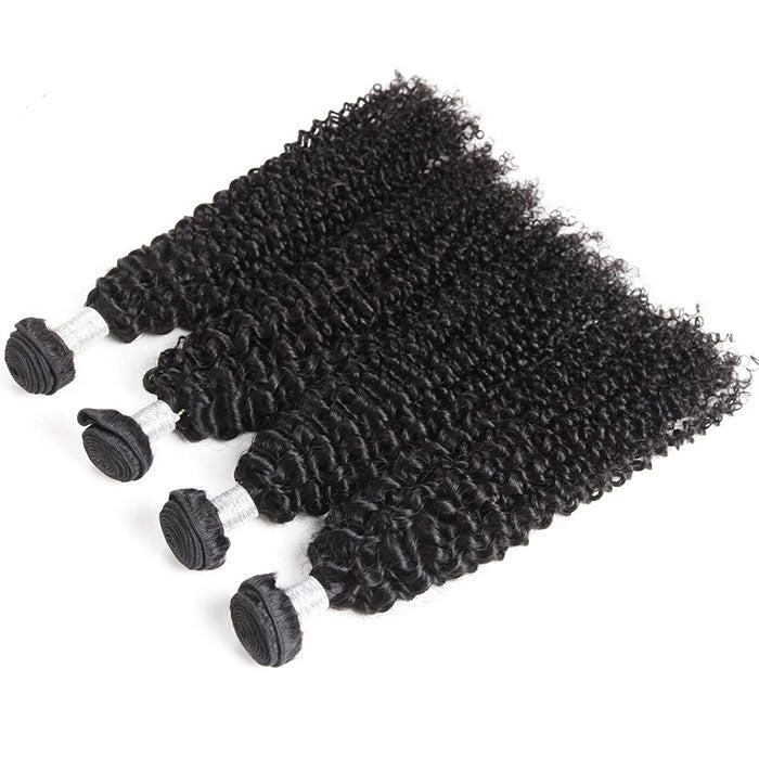 Emma Kinky Curly 4 Bundles a Lot Virgin Human Hair Weave Extensions