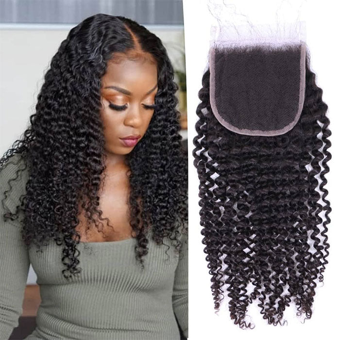 Emma Kinky Curly 4x4 Lace Closure Virgin Human Hair