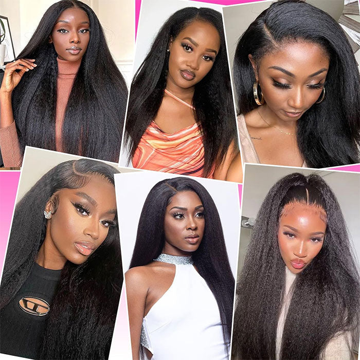 Emma Kinky Straight Virgin Human Hair 4 Bundles Deals Weave Extensions