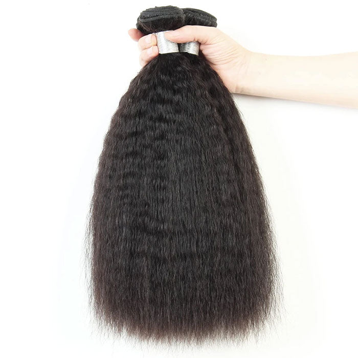 Emma Kinky Straight Virgin Human Hair Two Bundles Weave Deals