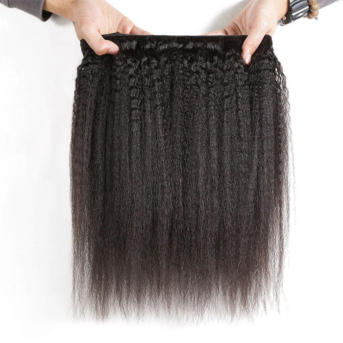 Emma Kinky Straight Virgin Human Hair Two Bundles Weave Deals