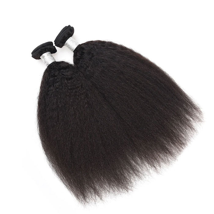 Emma Kinky Straight Virgin Human Hair Two Bundles Weave Deals