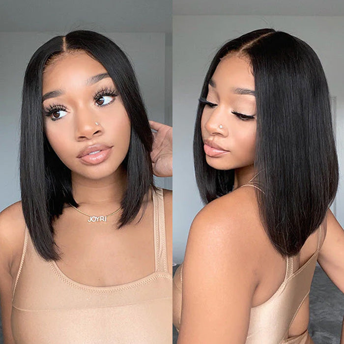 Emma Short Bob 13x4 Lace Frontal Wig Pre Plucked Virgin Human Hair