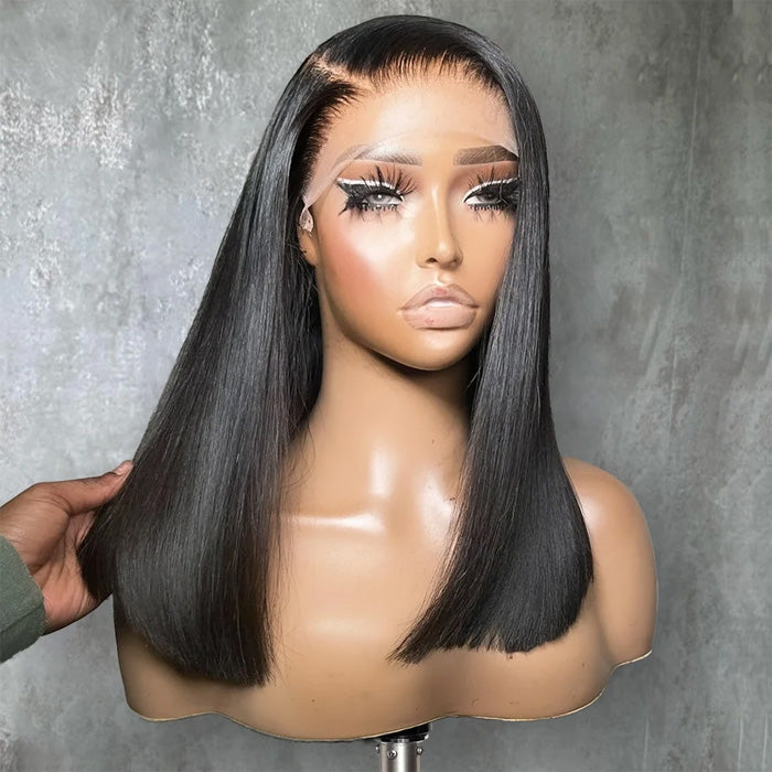 Emma Short Bob 13x4 Lace Frontal Wig Pre Plucked Virgin Human Hair