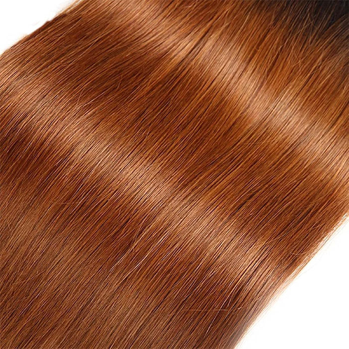 Emma Silky Straight Ombre Human Hair Weave 1 3 4 Bundles Deals Color T1B 30 Hair