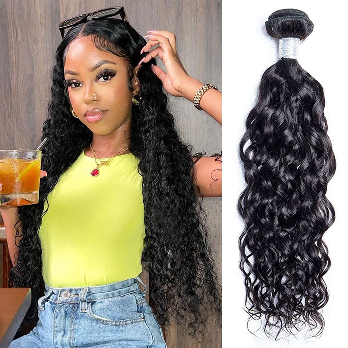 Emma Water Wave Virgin Human Hair Weave 1 Bundle Deal