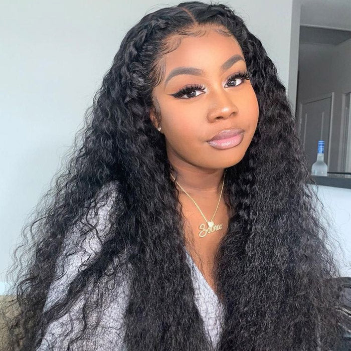 Emma Wet and Wavy 13x4 Lace Frontal Wig Water Wave Virgin Human Hair