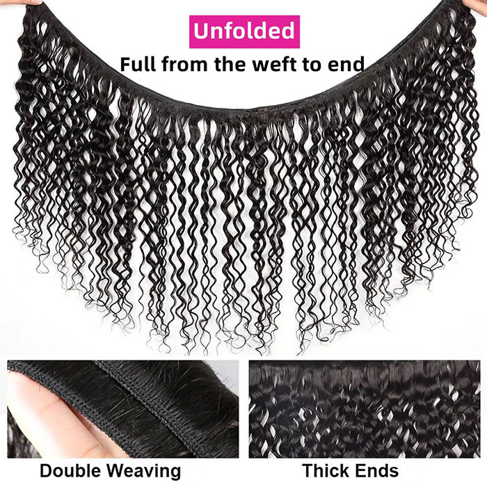 Emma Wet and Wavy 4 Bundles Deals Water Wave Virgin Human Hair Weave