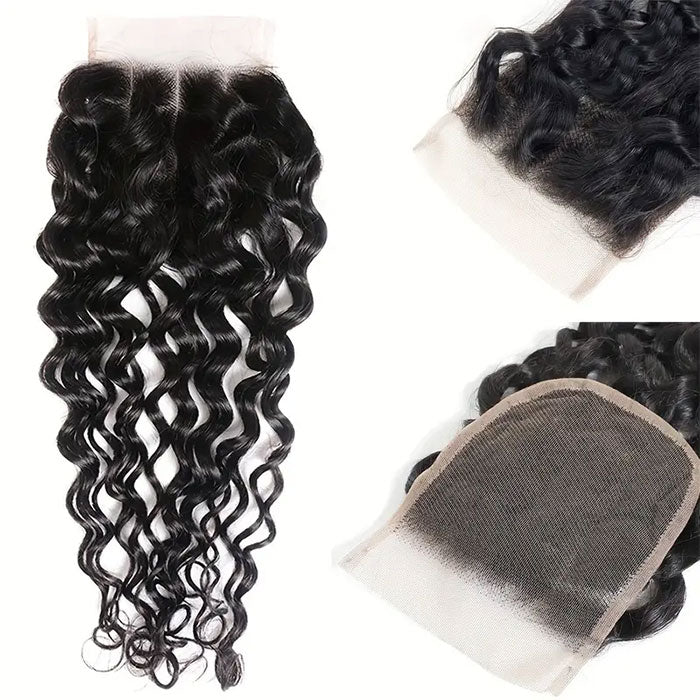 Emma Wet and Wavy 4x4 Lace Closure Water Wave Virgin Human Hair
