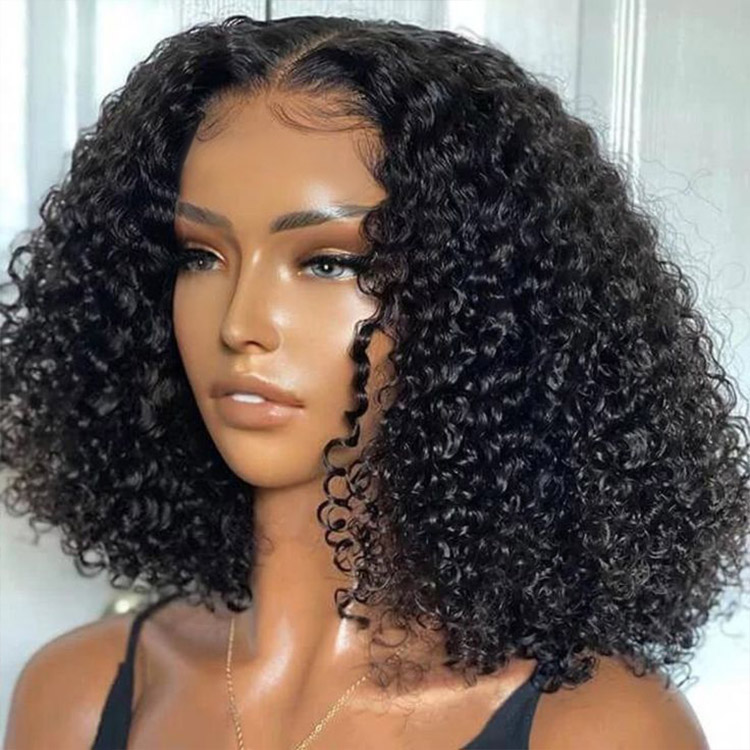 Emma SDD Jerry Curly 13x4 Lace Frontal Wig Human Hair Flash Sale