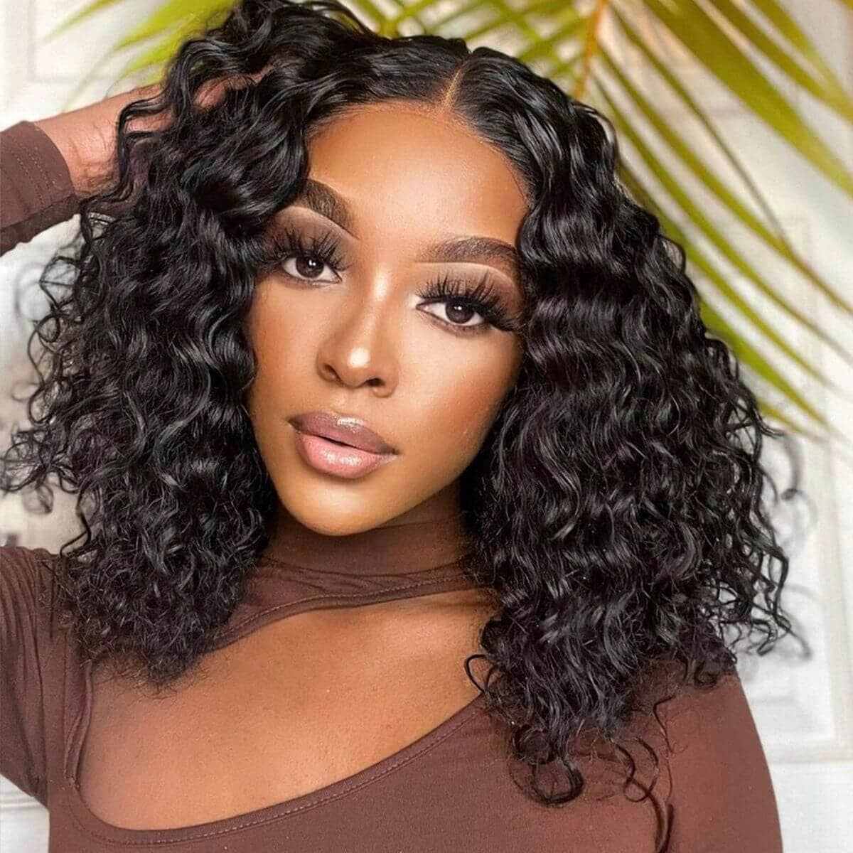 Emma Wet and Wavy 13x4 Lace Frontal Wig Water Wave Glueless 5x5 Wig Virgin Human Hair
