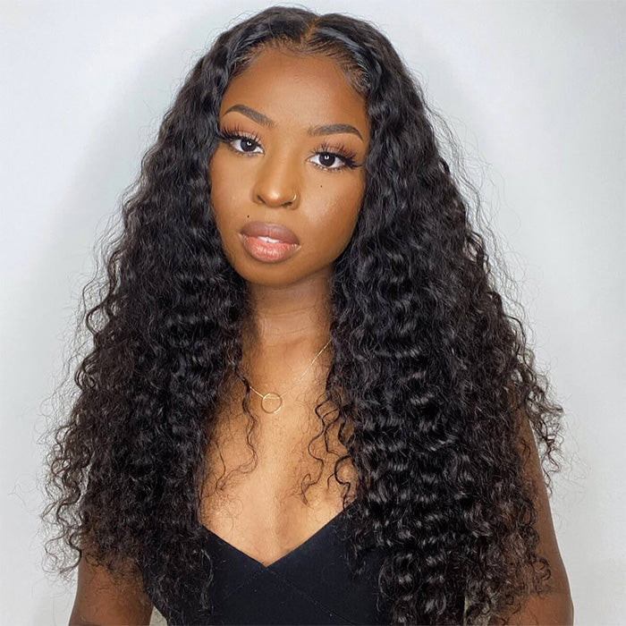 Emma Deep Wave 4x4 Lace Closure Wig Pre Plucked Curly Human Hair