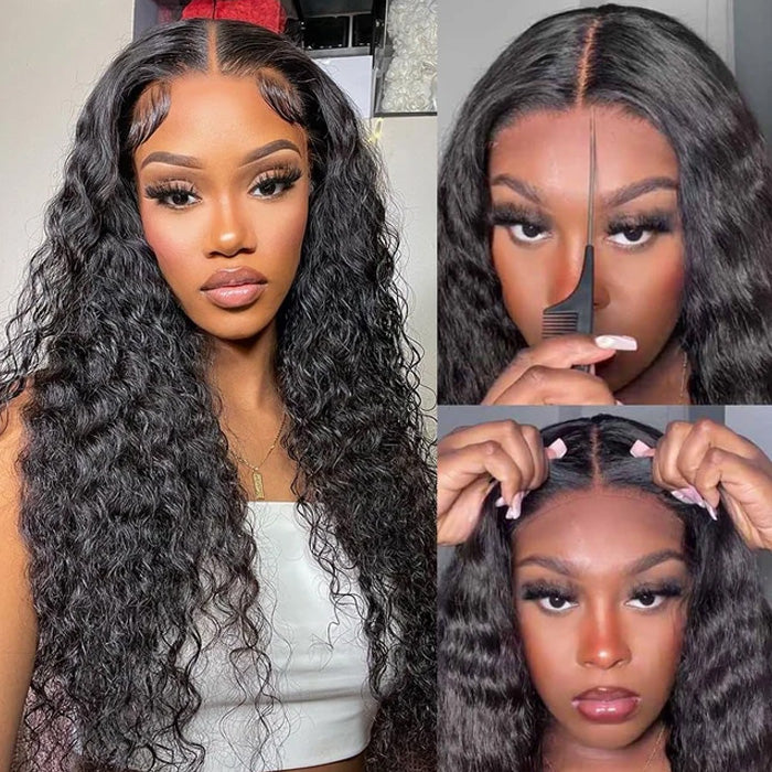 Emma Deep Wave 4x4 Lace Closure Wig Pre Plucked Curly Human Hair
