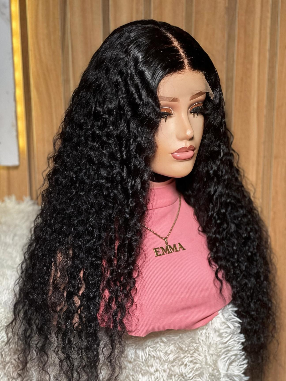 π₯ HOT SELLER | SOLD OUT β RESTOCKING IN 15 DAYS π₯ Emma 13x6 Glueless Wig Water Wave With Drawstring Natural Black 100% Human Hair Wig