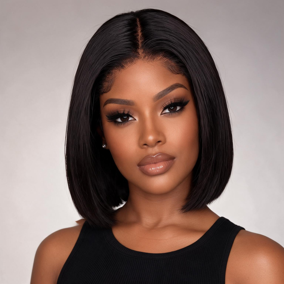 Hot Combo | Emma Glueless 13x4 Full Frontal Bob Wig + Brown Color Water Wave Wig With Human Hair