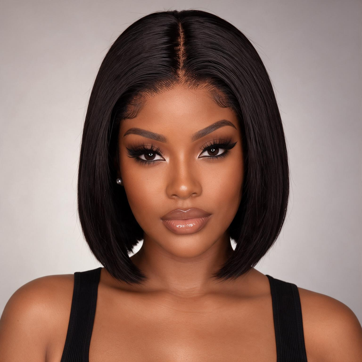Hot Combo | Emma Glueless 13x4 Full Frontal Piano Color Water Wave Bob Wig + 13x4 Full Frontal Straight Bob Wig With Human Hair