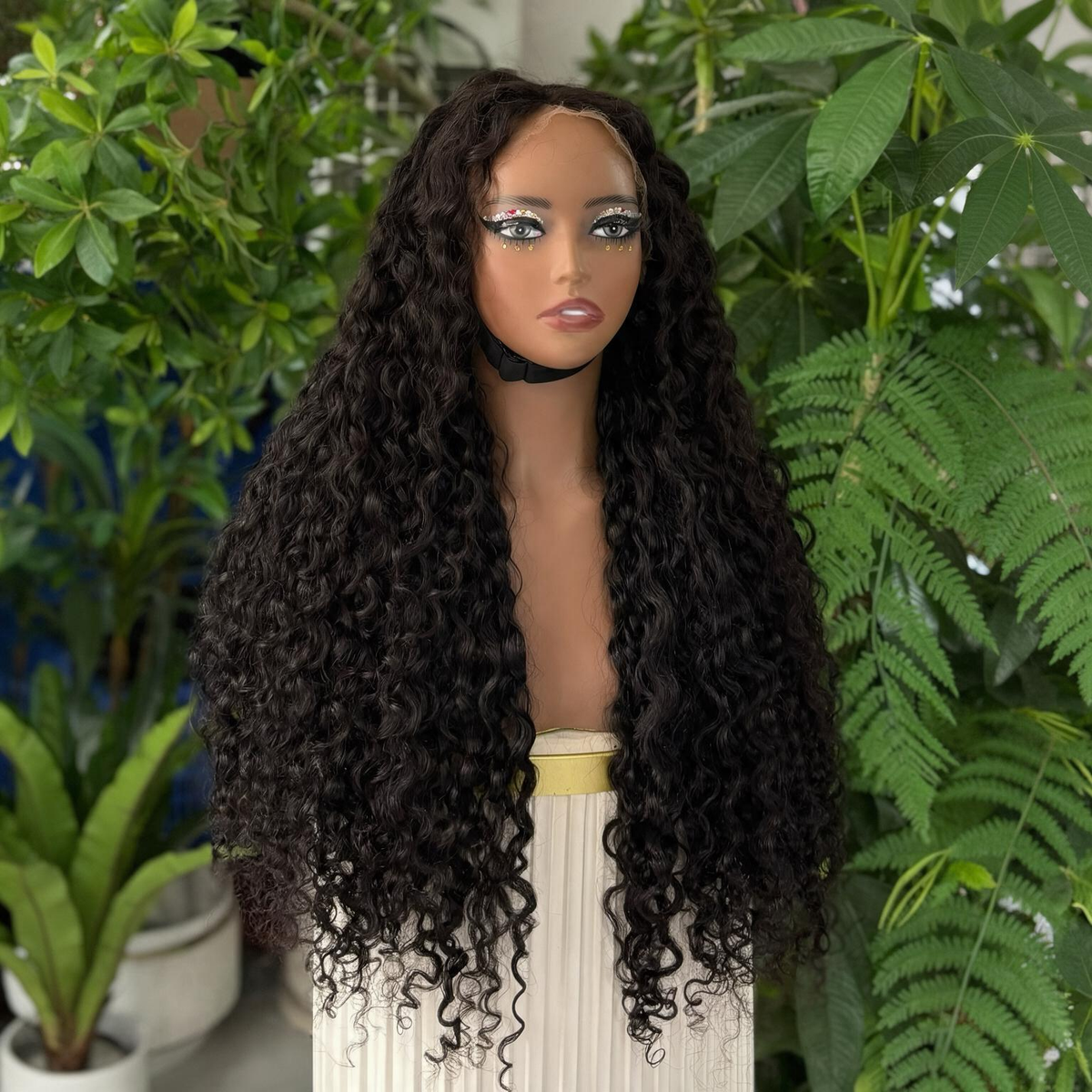 EMMA Glueless Comfort Wig 200% Density Water Wave with 13x4 Closure Lace Wig Pre Plucked Glueless 5x5 Wig Virgin Human Hair