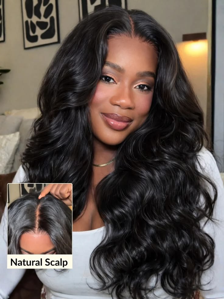 EMMA Glueless 13x4 Closure Lace Loose Body Wave 100% Human Hair Wig