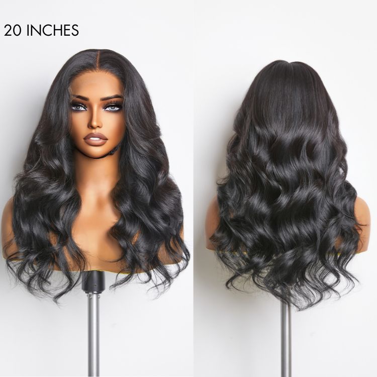 EMMA Glueless 13x4 Closure Lace Loose Body Wave 100% Human Hair Wig