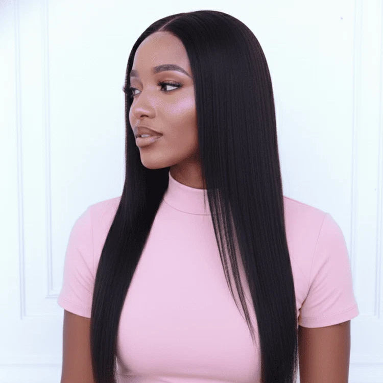 Emma 4x4 Lace Straight Wig | 100% Remy Human Hair | Glueless & Natural Hairline