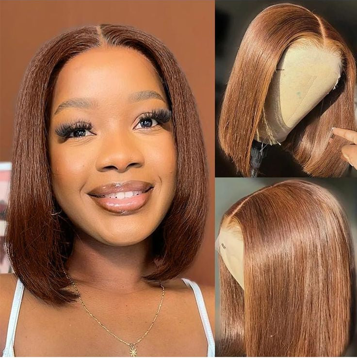 Hot Combo | 13x4 Full frontal Glueless Water Wave + 5x5 Full frontal Glueless Brown Bob